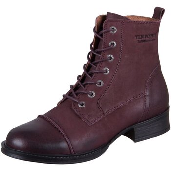 Ten Points Stiefel Stiefeletten Pandora 60369-805 wine pflz. NUBUKLEDER 60369-805