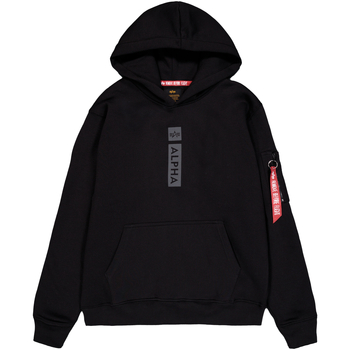 Alpha Industries Sweatshirt Alpha Puff Print Hoodie - black