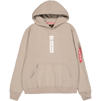 Alpha Industries Sweatshirt Alpha Puff Print Hoodie - vintage sand