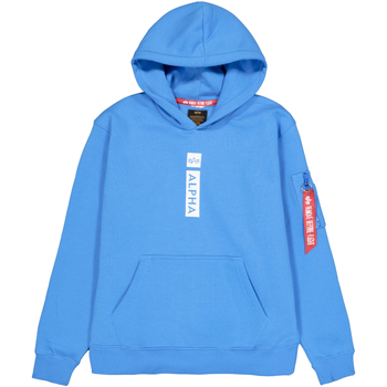 Alpha Industries  Sweatshirt Alpha Puff Print Hoodie - mediteranian blue