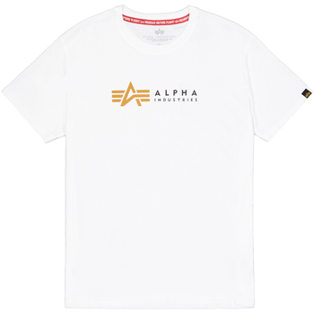 Alpha Industries T-Shirts & Poloshirts Alpha Label T-Shirt - white