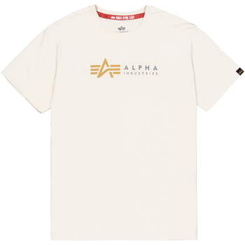 Alpha Industries T-Shirts & Poloshirts Alpha Label T-Shirt - vintage white