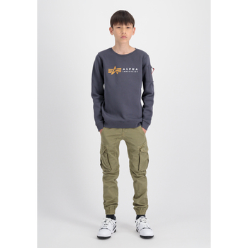 Alpha Industries  Kinder-Sweatshirt Alpha Label Sweater Kids - greyblack