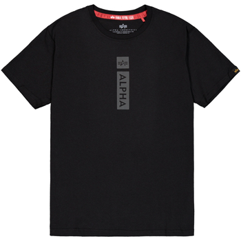 Alpha Industries T-Shirts & Poloshirts Alpha Puff Print T-Shirt - black