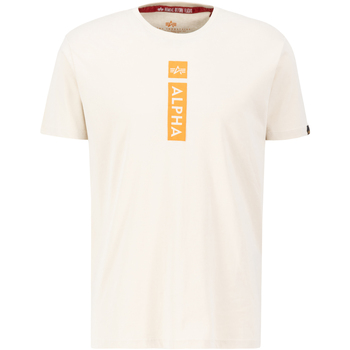 Alpha Industries T-Shirts & Poloshirts Alpha Puff Print T-Shirt - jet stream white