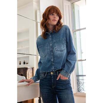 Le Temps des Cerises Blusen Hemd aus denim HELENA