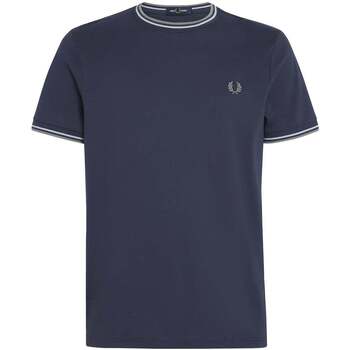 Fred Perry  T-Shirt Twin Tipped T-Shirt Dark Airforce/Lilac/Bayleaf