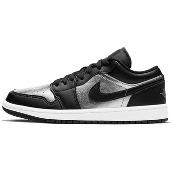 Nike  Sneaker Air Jordan 1 Low SE Black Metallic Silver