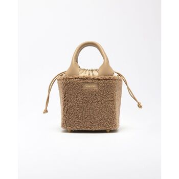 Date  Handtasche B431-CB-TD-BI- CUBO BAG-TEDDY BEIGE