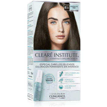 Cleara 0 Institute  Haarfärbung Color Clinuance Empfindliches Haar 4.01-kalte Schokolade