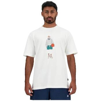 New Balance  T-Shirt T-shirt New Balance Athletics Blanc
