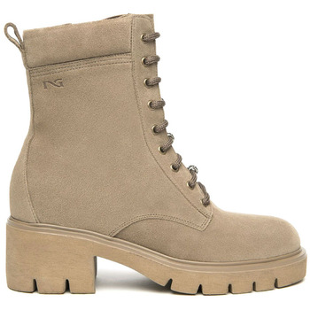 NeroGiardini Damenstiefel anfibio in camoscio con charms