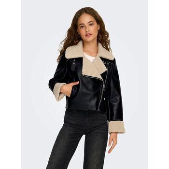 Only  Lederjacken 15357492 DORA-BLACK/HUMUS