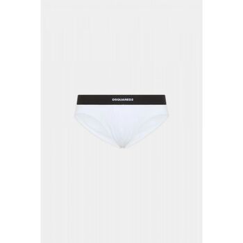 Dsquared Slips DCX200070 - TWIN 2PACK BRIEF-100 WHITE