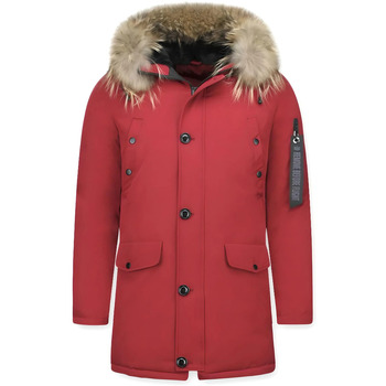 Enos Parkas Winterjacken Lange Mit Fellkragen