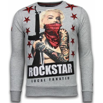 Local Fanatic  Sweatshirt Marilyn Rockstar Strass