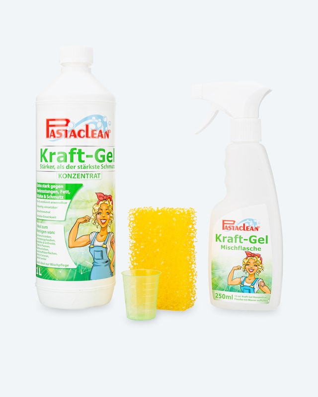 Kraft-Gel, 1.000 ml & Schwamm