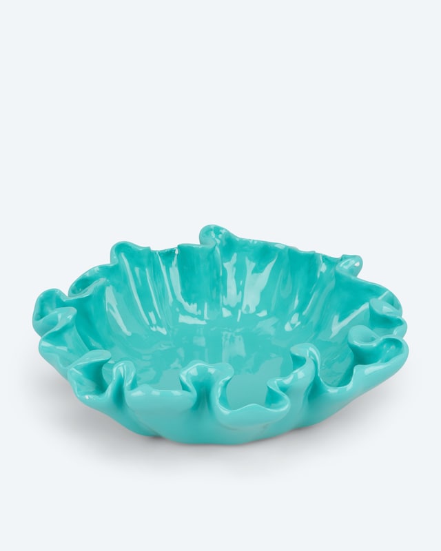 Deko-Schale mit gewelltem Rand