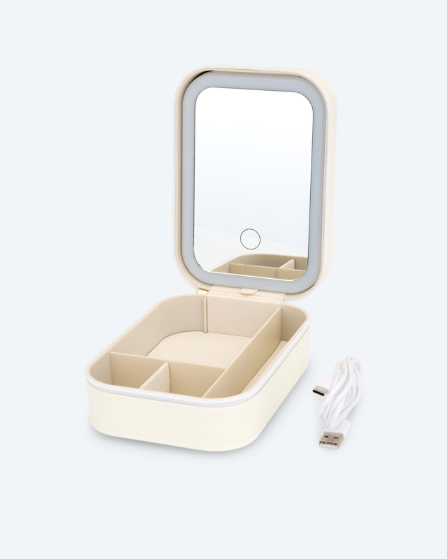 Reise-Kosmetikbox mit LEDs