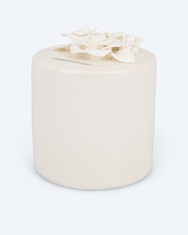 Porzellan Spardose 'Blume'