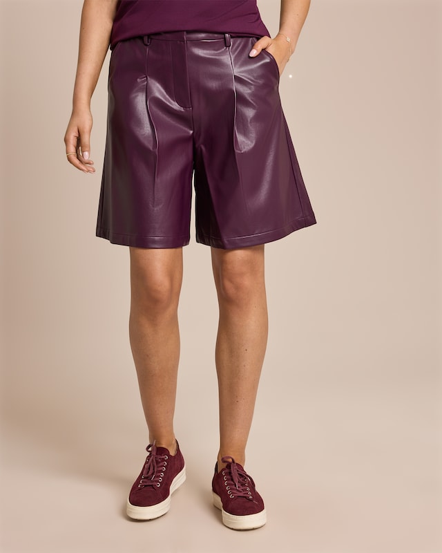 Vegane Leder Bermuda