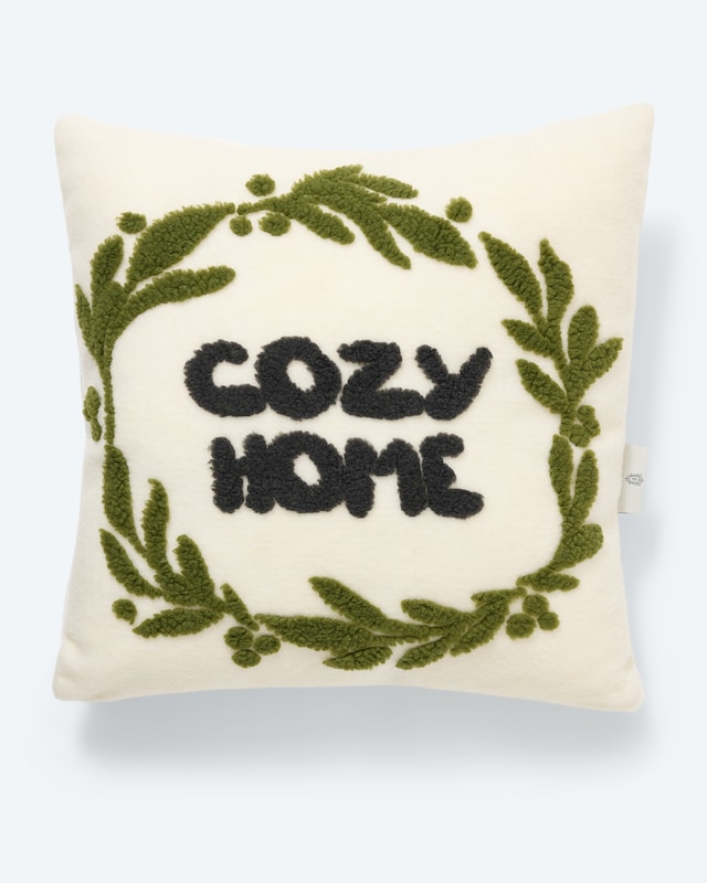 Kissen in Teddywalk-Optik