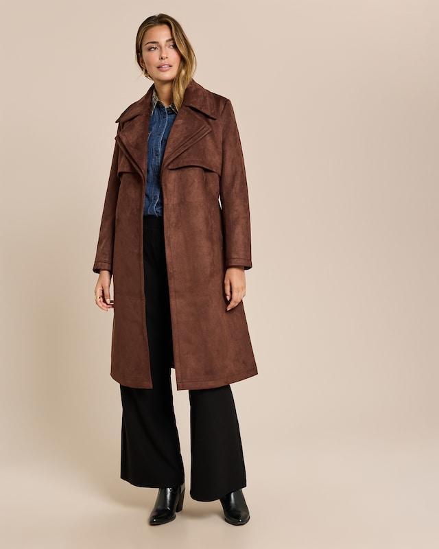 Mantel mit doppeltem Revers