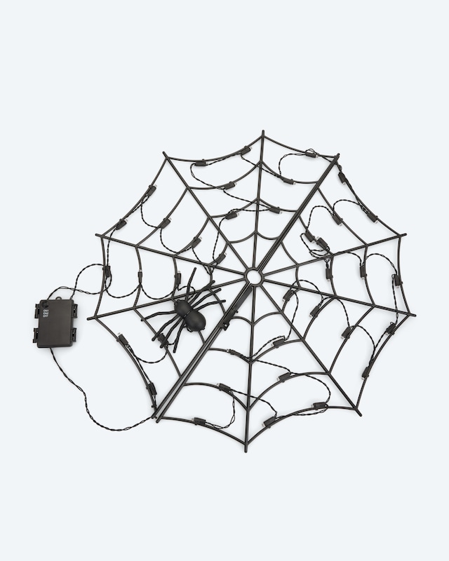 Halloween Outdoor-LED-Spinnennetz