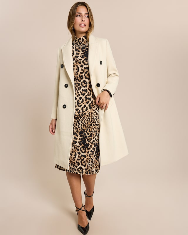 Mantel aus Wollimitat