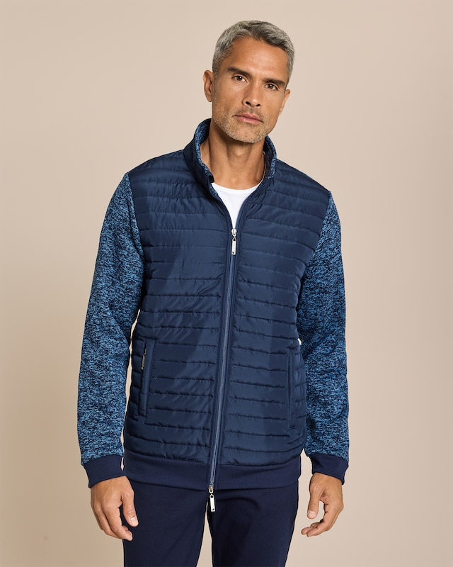 Jacke Strickfleece-Stepp-Mix