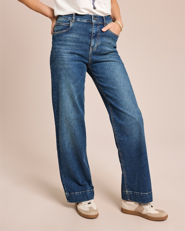 Jeanshose weites Bein