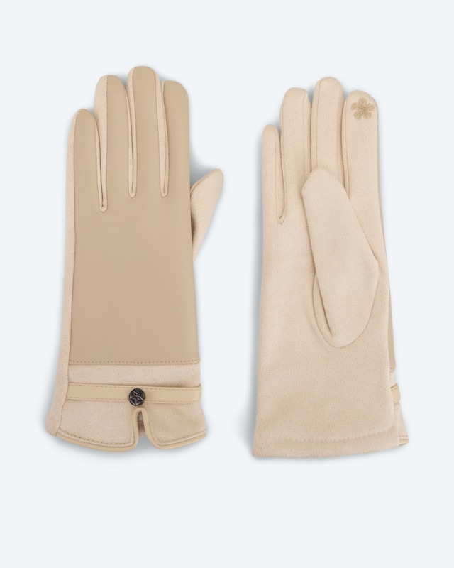 Handschuhe mit Logo-Applikation