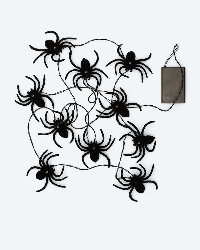 Halloween-Lichterkette 'Spinnen'