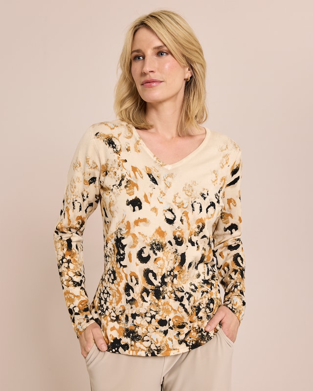 Classic Pullover Animalspuren