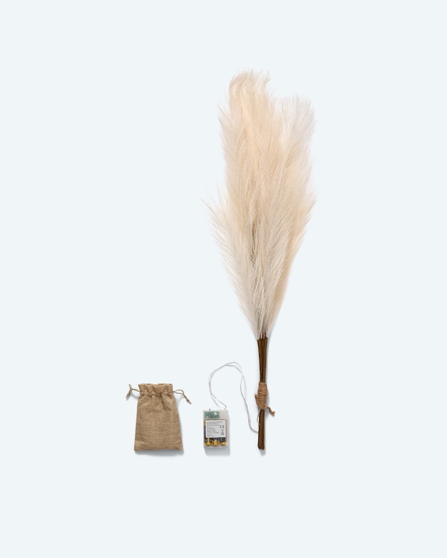 LED-Pampasgras, 3tlg.