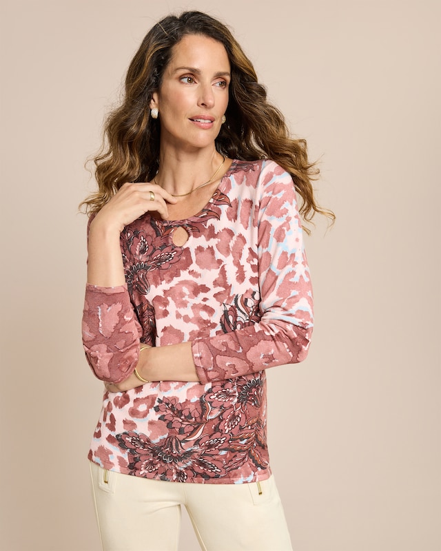 Classic Pullover Animal Blumen Mix