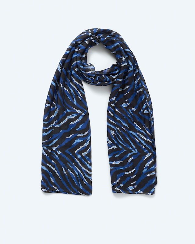 Schal im Zebra Design mit Glanzeffekt