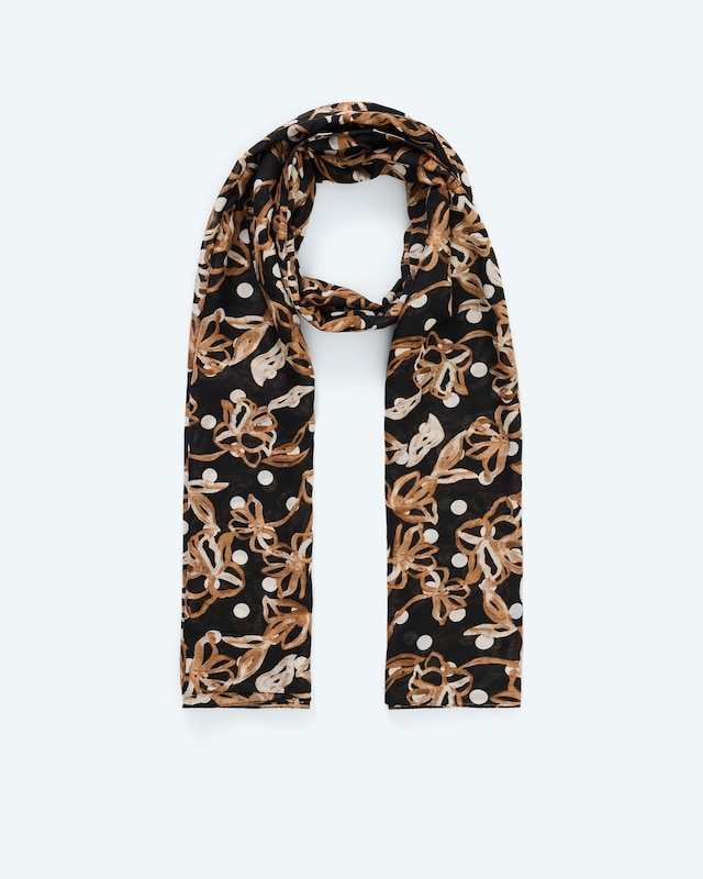 Schal mit Tupfendruck