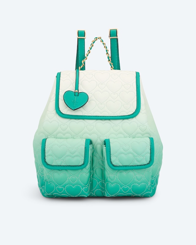 Rucksack mit Herzchen-Steppung, Ombré
