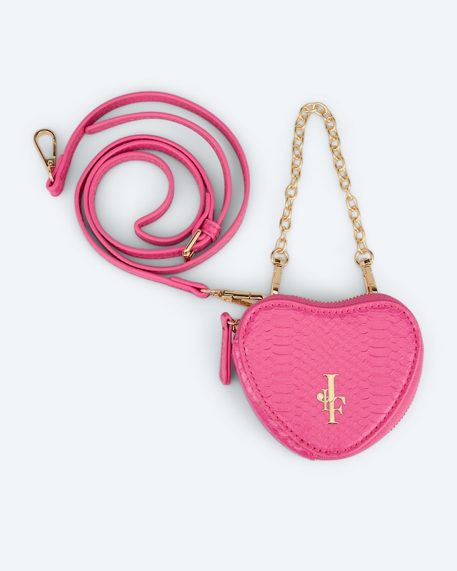 Tasche in Herzform mit Kettenumhänger