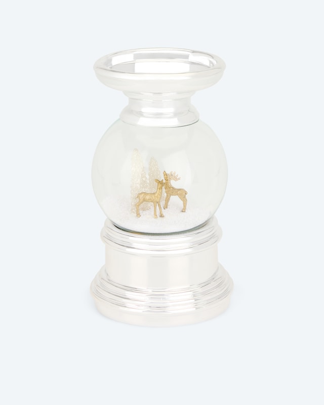 LED-Stumpenkerzenhalter 'Walddesign'