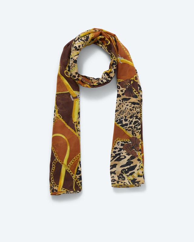 Schal mit Ornamentdruck