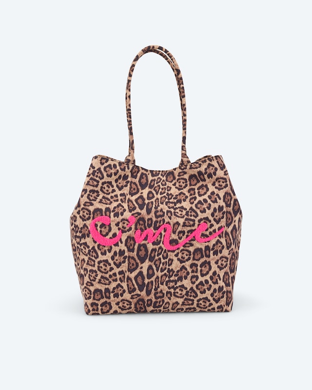 Shopper in Leo mit Kontrast