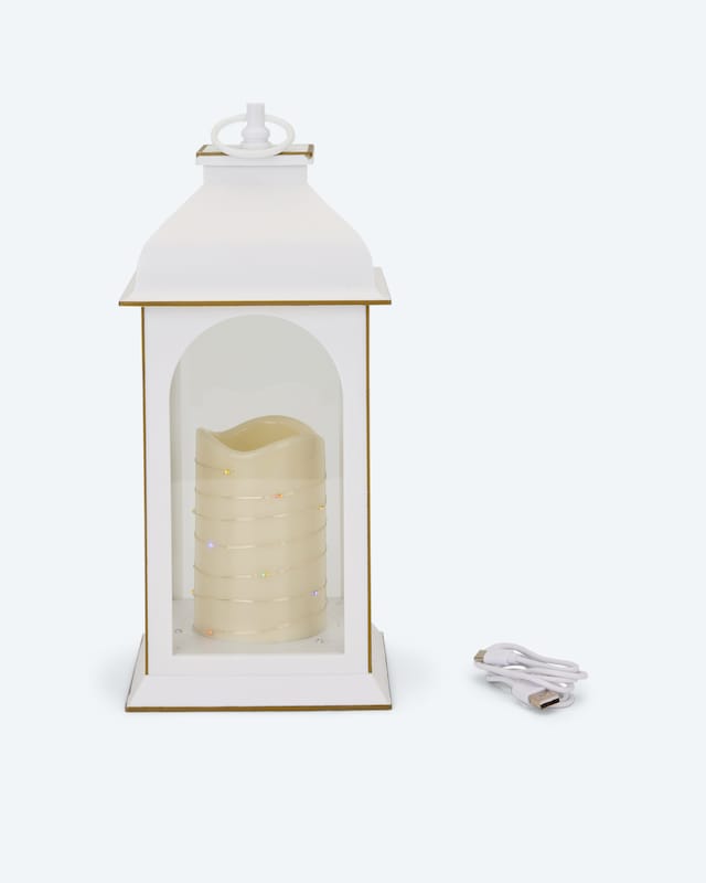 Outdoor-Laterne mit LED-Kerze