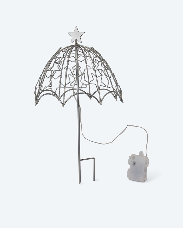 LED-Outdoor-Gartenstecker 'Sternenschirm'