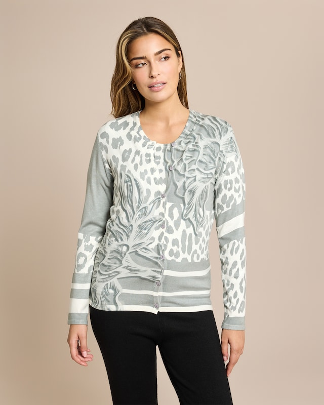 Classic Twinset zweifarbiger Animal