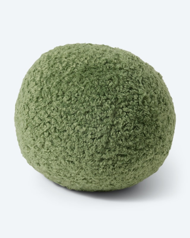 Kissen in Teddy-Optik, rund