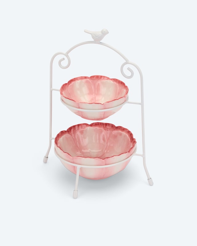 Etagere im Blumen-Design
