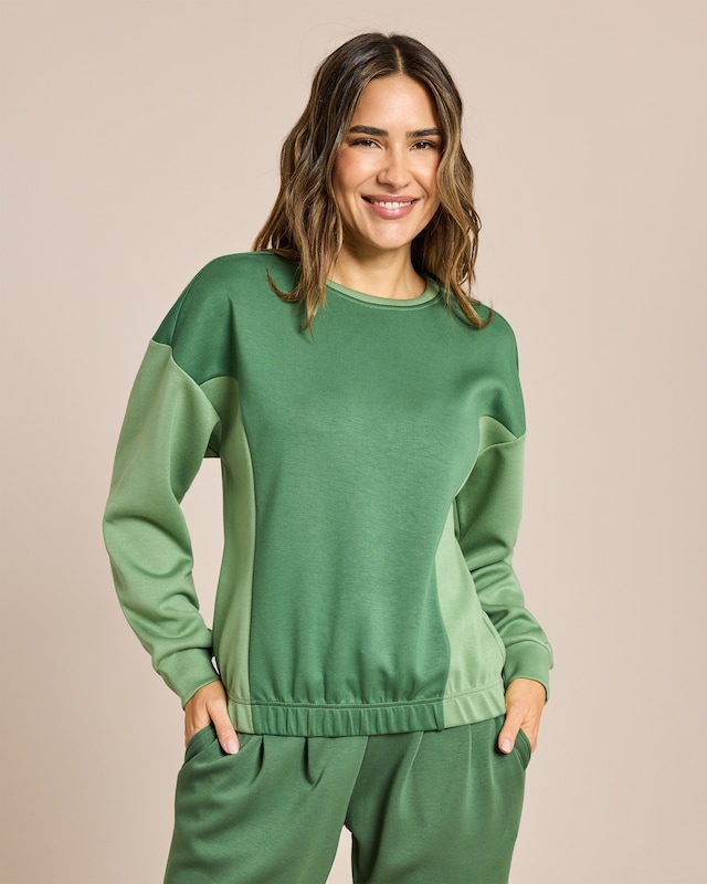 Sweatshirt Zweifarbig