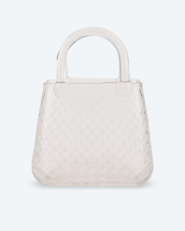 Glasvase 'Handtasche'